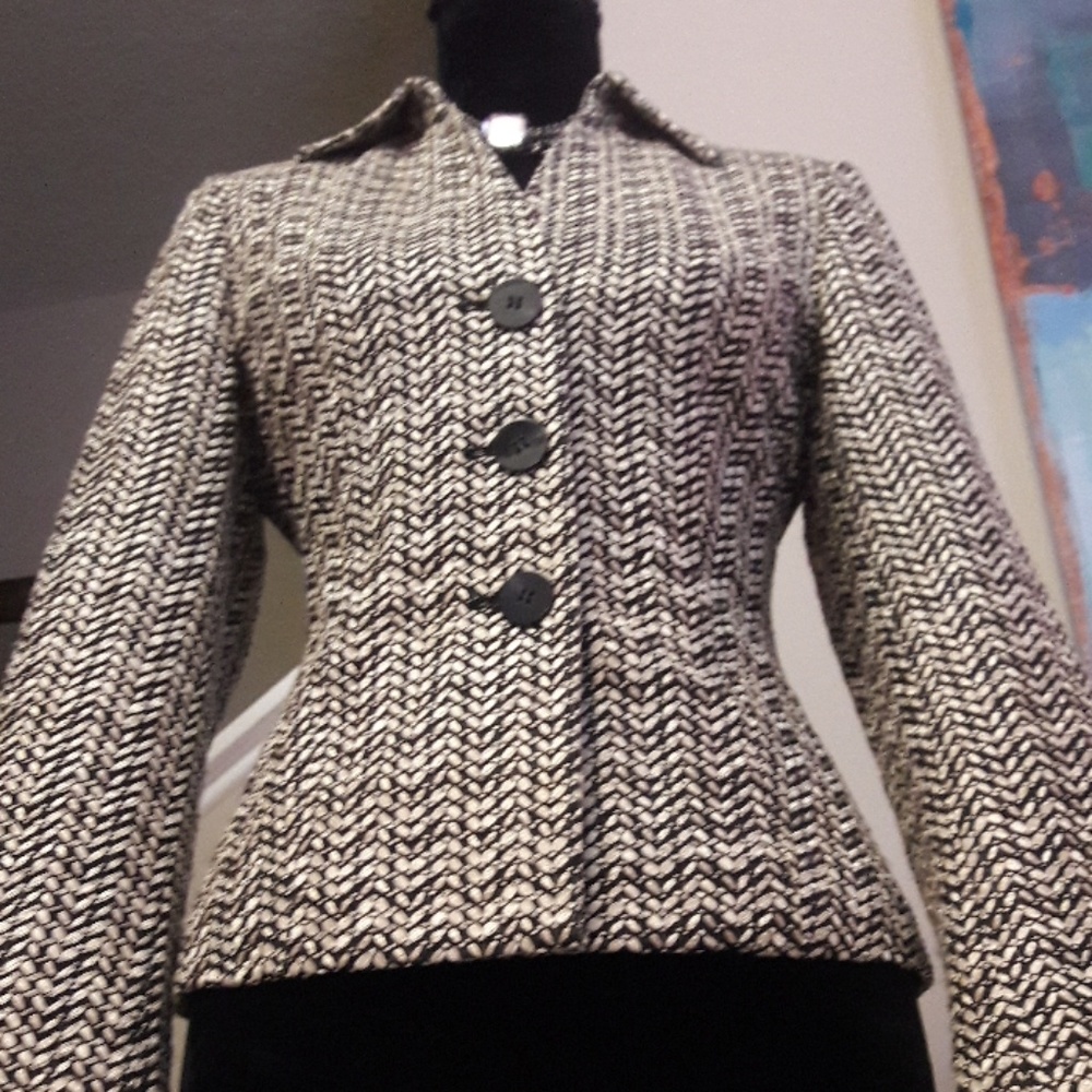 Talbots/ Three Button Front/ Tweed Blazer - image 6